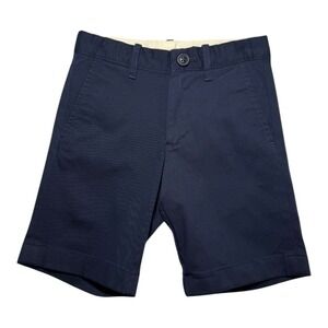Crewcuts Gramercy Navy Blue‎ Chino Shorts Kids Size 5 Boys Flat Front NWOT